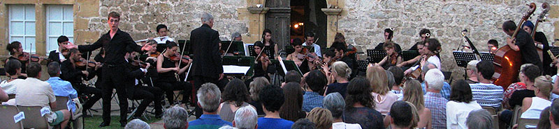 L'orchestre et Hugo Santos